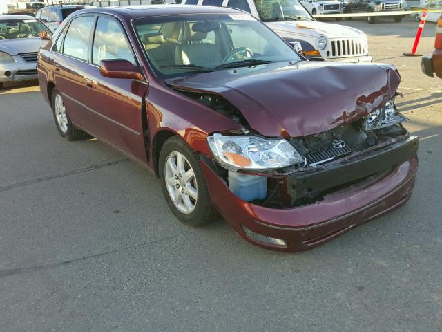 4T1BF28B3YU003922 - 2000 TOYOTA AVALON XL MAROON photo 1