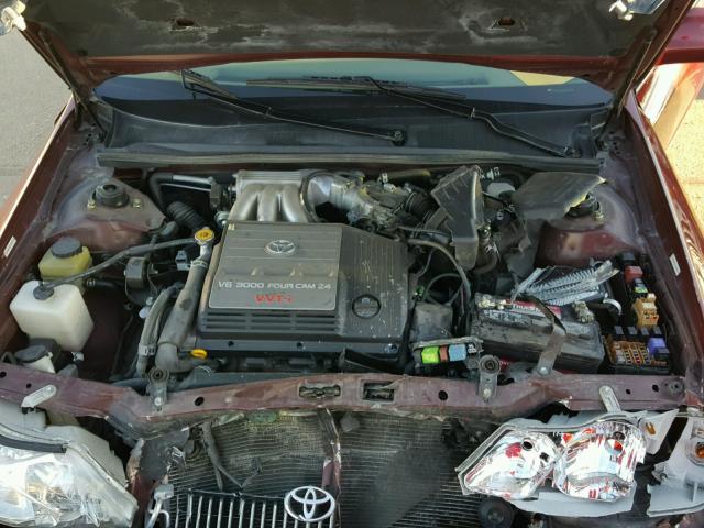 4T1BF28B3YU003922 - 2000 TOYOTA AVALON XL MAROON photo 7