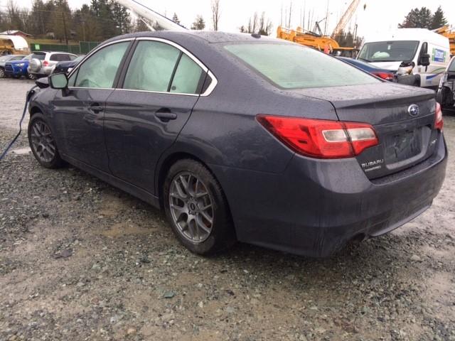 4S3BNCA60F3016298 - 2015 SUBARU LEGACY 2.5 GRAY photo 3