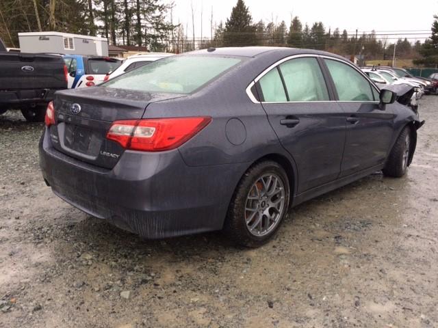 4S3BNCA60F3016298 - 2015 SUBARU LEGACY 2.5 GRAY photo 4