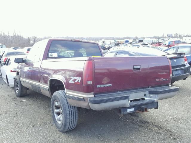 2GTEK19R9T1513960 - 1996 GMC SIERRA K15 BURGUNDY photo 3