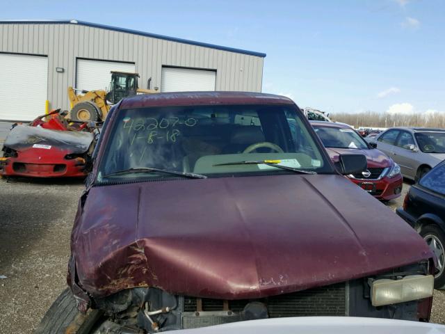 2GTEK19R9T1513960 - 1996 GMC SIERRA K15 BURGUNDY photo 7