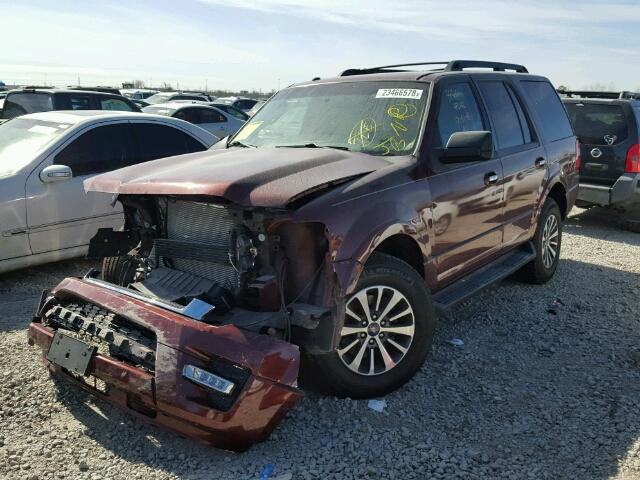 1FMJU1HT5GEF03013 - 2016 FORD EXPEDITION MAROON photo 2