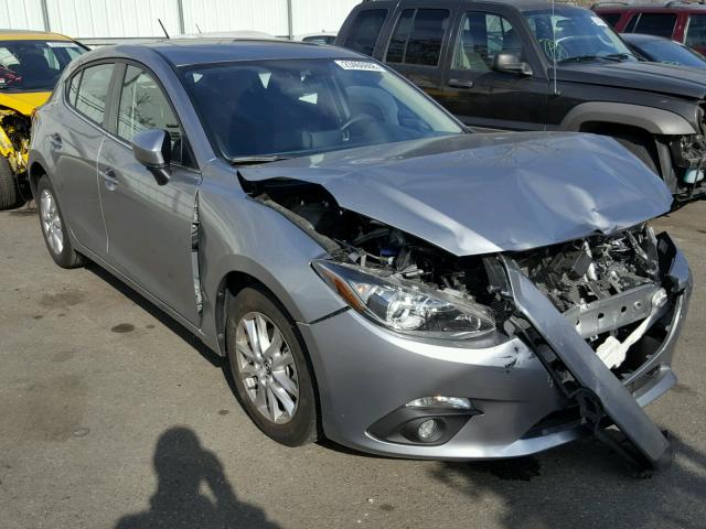 JM1BM1L71G1279412 - 2016 MAZDA 3 TOURING SILVER photo 1