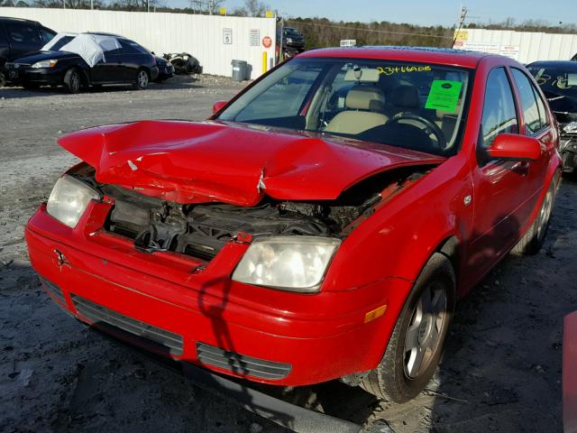 3VWSS29M11M044699 - 2001 VOLKSWAGEN JETTA GLS RED photo 2