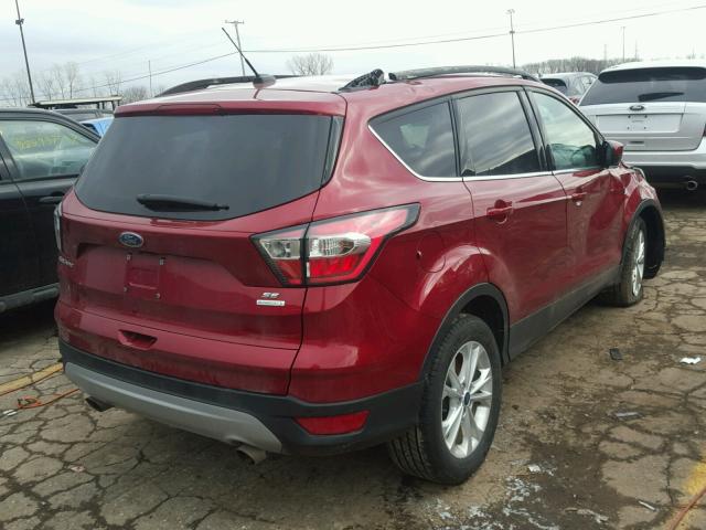 1FMCU0GD6HUA79619 - 2017 FORD ESCAPE SE RED photo 4