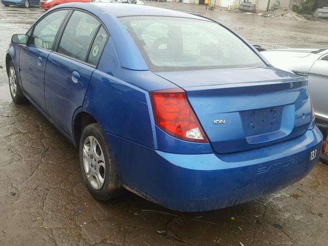 1G8AJ52FX3Z207392 - 2003 SATURN ION LEVEL 蓝色 照片 3