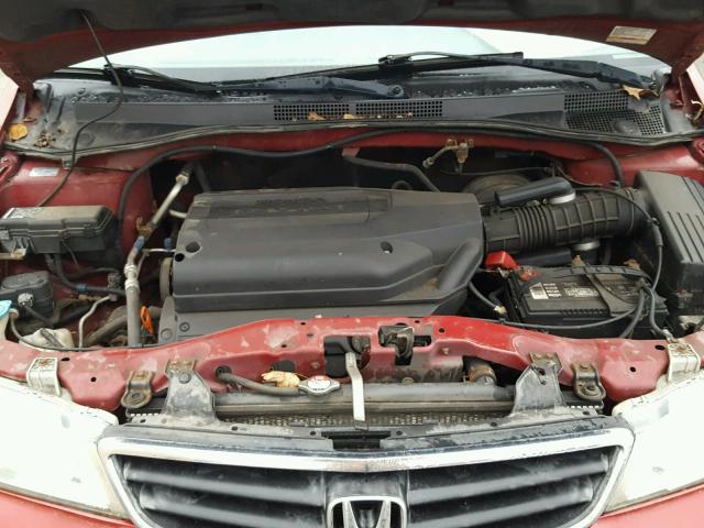 2HKRL18512H519620 - 2002 HONDA ODYSSEY LX RED photo 7