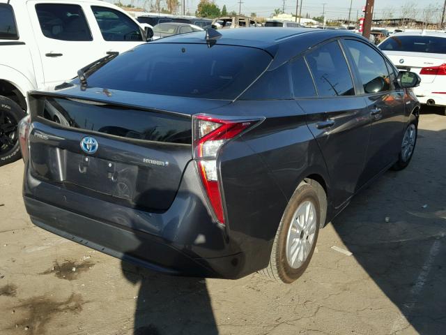 JTDKBRFU5G3507177 - 2016 TOYOTA PRIUS GRAY photo 4