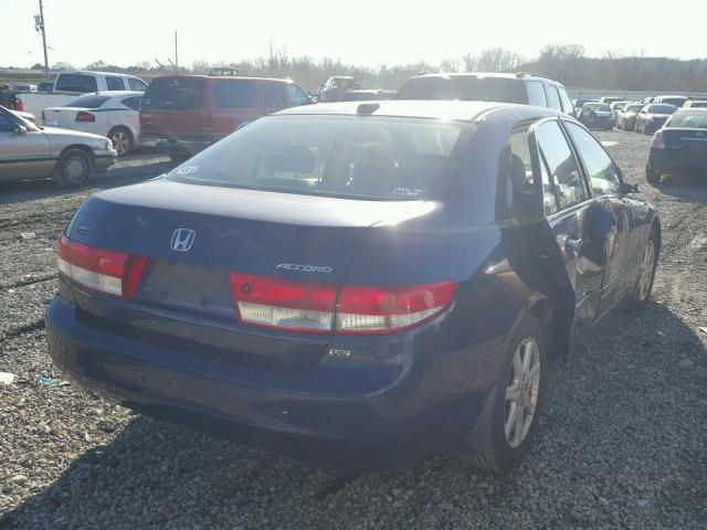 1HGCM66564A023324 - 2004 HONDA ACCORD EX BLUE photo 4