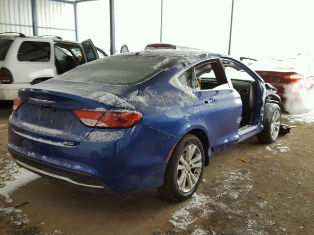 1C3CCCAB2FN623948 - 2015 CHRYSLER 200 LIMITE BLUE photo 4