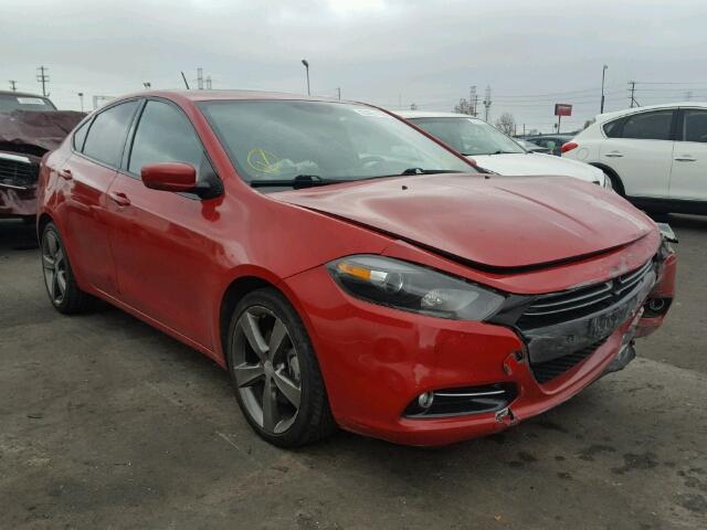 1C3CDFEB3FD111761 - 2015 DODGE DART GT RED photo 1