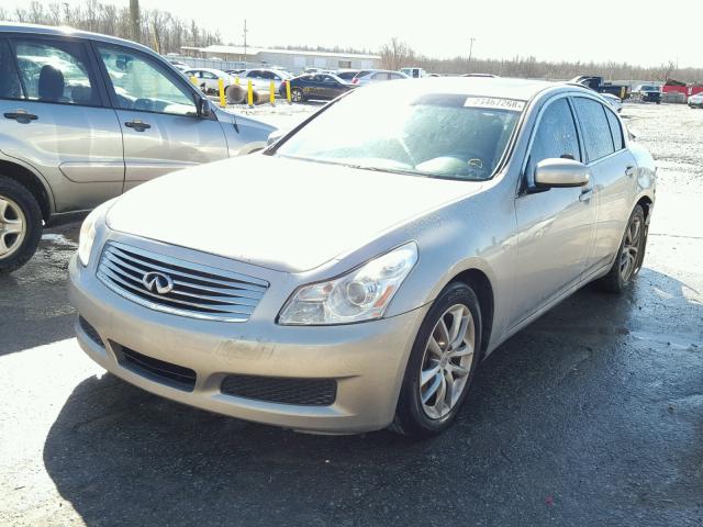 JNKBV61E18M204588 - 2008 INFINITI G35 SILVER photo 2