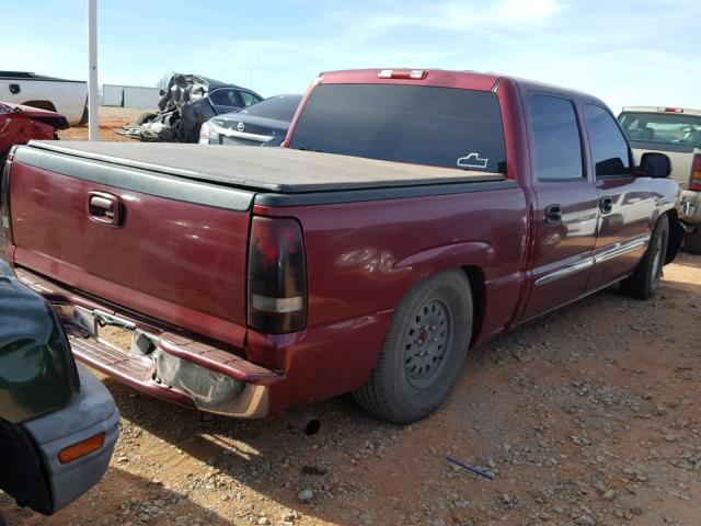 2GTEC13T951141914 - 2005 GMC NEW SIERRA MAROON photo 4