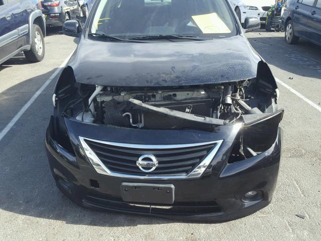 3N1CN7AP3DL871764 - 2013 NISSAN VERSA S BLACK photo 9