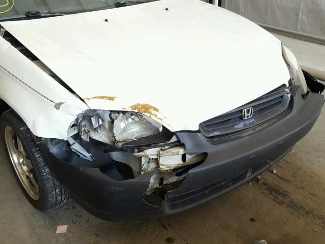 1HGEJ6678WL010407 - 1998 HONDA CIVIC LX WHITE photo 9