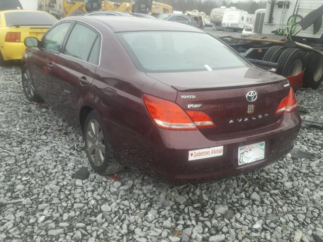 4T1BK36B97U211340 - 2007 TOYOTA AVALON XL BURGUNDY photo 3