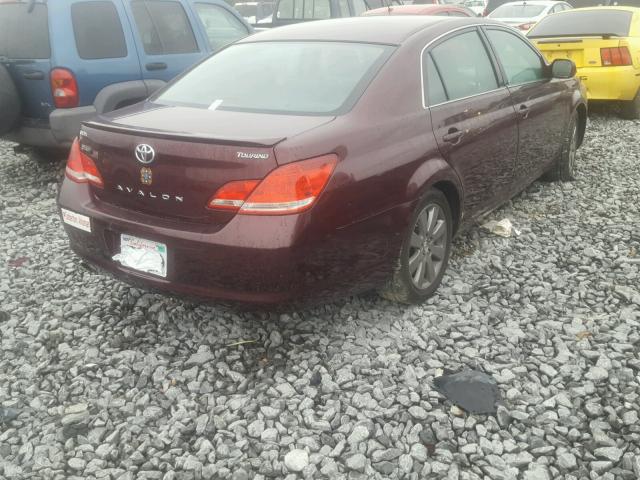 4T1BK36B97U211340 - 2007 TOYOTA AVALON XL BURGUNDY photo 4