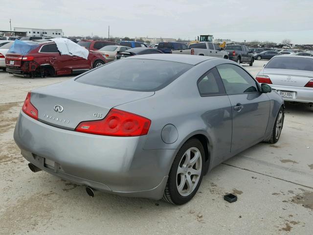 JNKCV54E56M700940 - 2006 INFINITI G35 GRAY photo 4