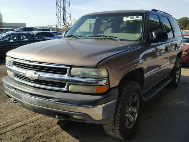 1GNEK13T04R102404 - 2004 CHEVROLET TAHOE K150 BROWN photo 2