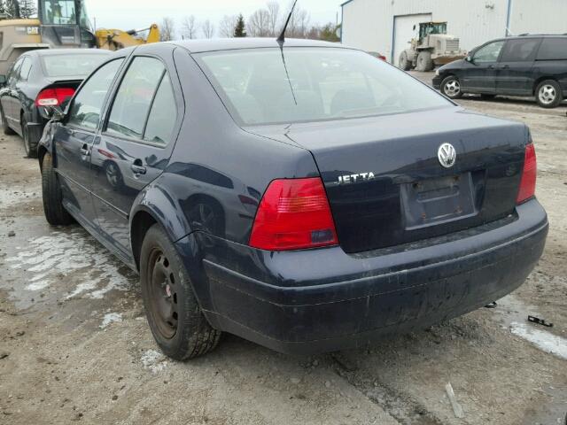 3VWSA29M7YM111190 - 2000 VOLKSWAGEN JETTA GLS BLUE photo 3