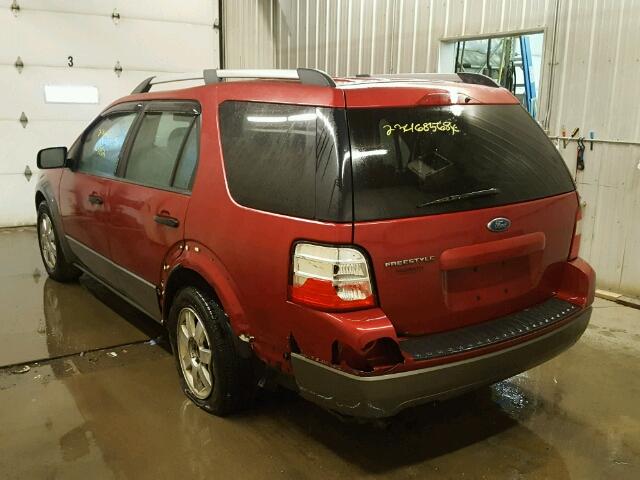 1FMZK01175GA03156 - 2005 FORD FREESTYLE RED photo 3