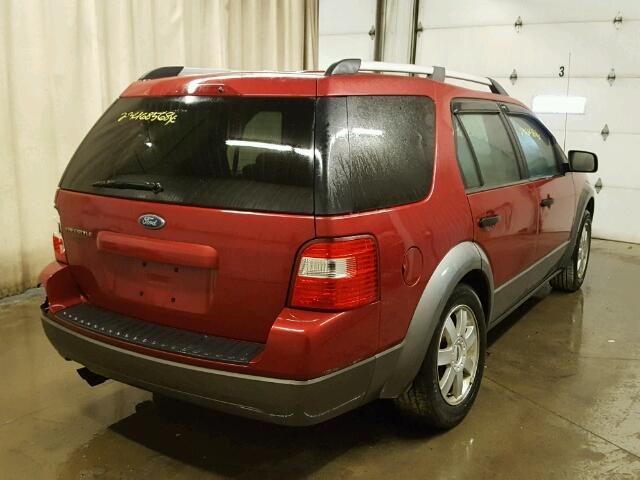 1FMZK01175GA03156 - 2005 FORD FREESTYLE RED photo 4