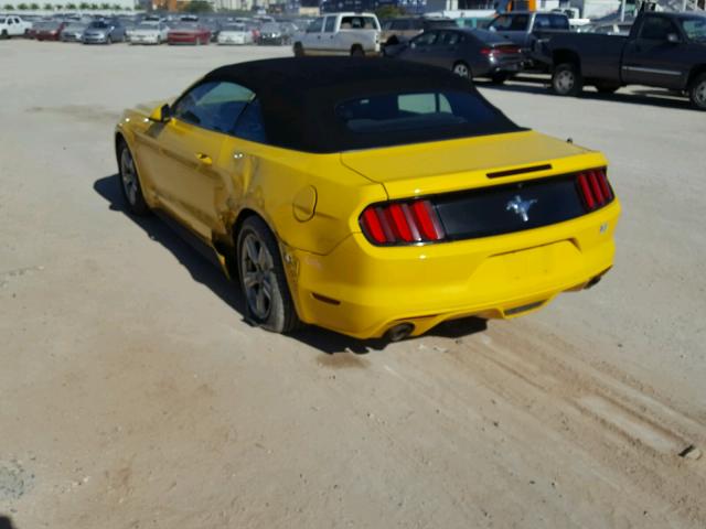 1FATP8EM6G5328741 - 2016 FORD MUSTANG YELLOW photo 3