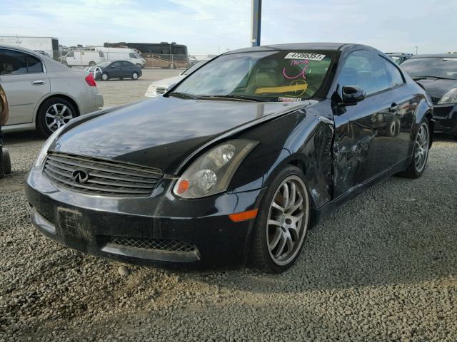 JNKCV54E05M403069 - 2005 INFINITI G35 BLACK photo 2