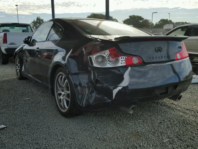 JNKCV54E05M403069 - 2005 INFINITI G35 BLACK photo 3