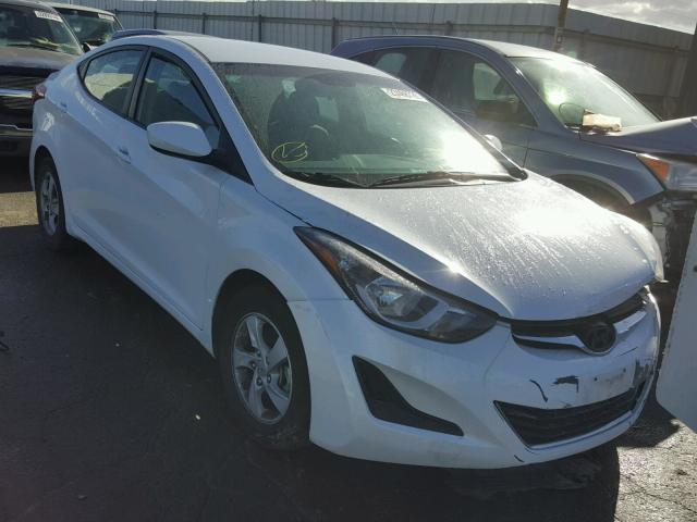 5NPDH4AE1FH641780 - 2015 HYUNDAI ELANTRA SE WHITE photo 1