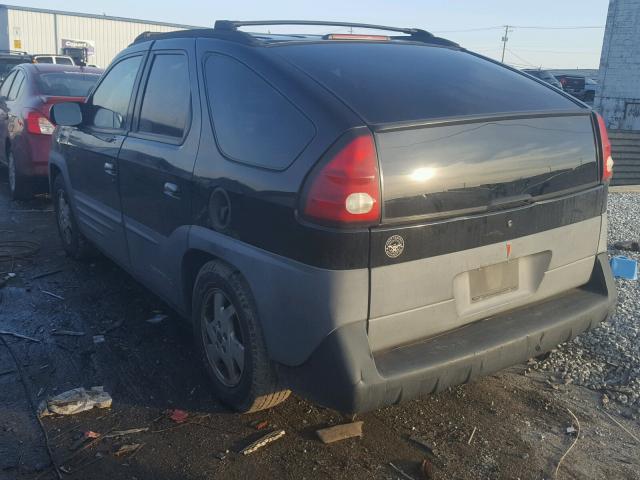 3G7DB03E61S550041 - 2001 PONTIAC AZTEK BLACK photo 3