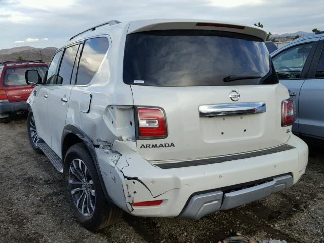 JN8AY2ND9J9053186 - 2018 NISSAN ARMADA SV WHITE photo 3