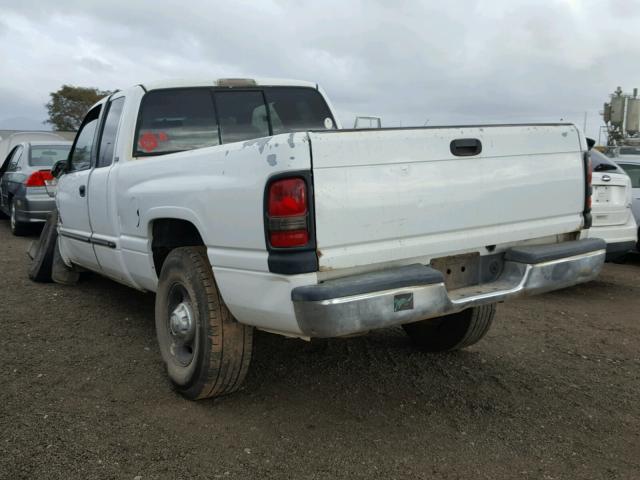 3B7KC23651G192508 - 2001 DODGE RAM 2500 WHITE photo 3