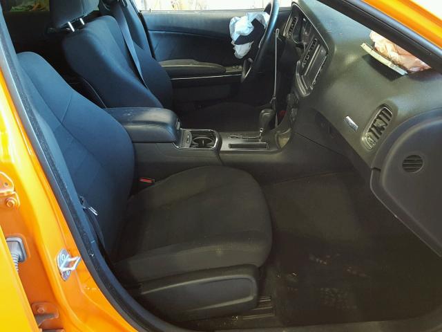 2C3CDXCT6EH303579 - 2014 DODGE CHARGER R/ ORANGE photo 5