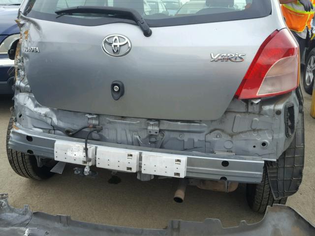 JTDJT923575091741 - 2007 TOYOTA YARIS SILVER photo 9