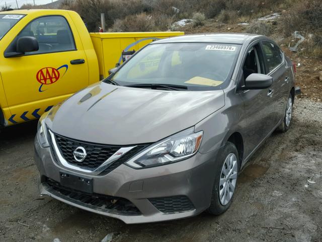 3N1AB7AP7HL641778 - 2017 NISSAN SENTRA S GRAY photo 2