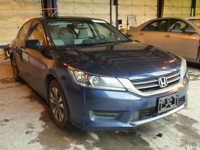 1HGCR2F37DA018268 - 2013 HONDA ACCORD LX BLUE photo 1