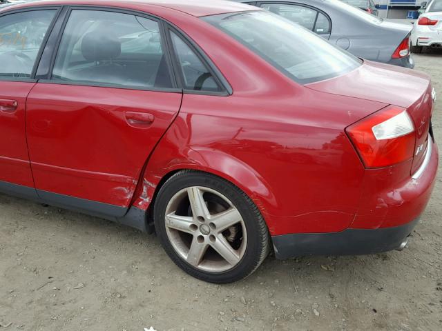 WAULC68E03A251099 - 2003 AUDI A4 1.8T QU RED photo 9