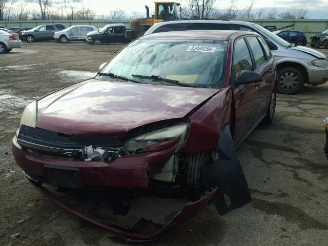 1G1ZT62895F119117 - 2005 CHEVROLET MALIBU MAX RED photo 2