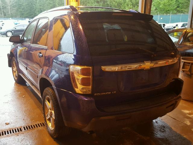 2CNDL73FX56153769 - 2005 CHEVROLET EQUINOX LT BLUE photo 3