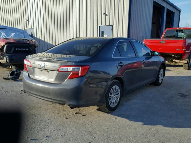 4T1BF1FK8DU669360 - 2013 TOYOTA CAMRY L CHARCOAL photo 4
