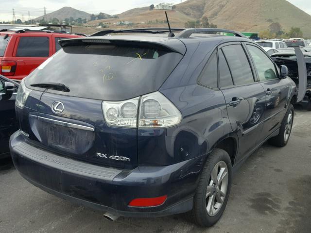 JTJGW31U560004907 - 2006 LEXUS RX 400 BLUE photo 4