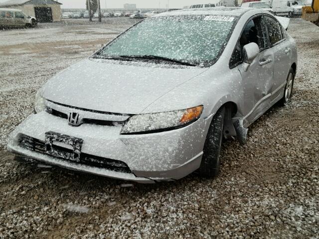 1HGFA16978L074059 - 2008 HONDA CIVIC EXL SILVER photo 2