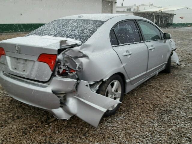 1HGFA16978L074059 - 2008 HONDA CIVIC EXL SILVER photo 4