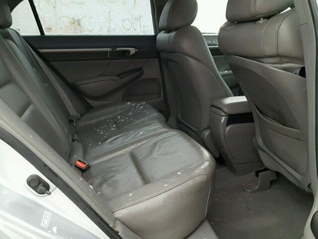 1HGFA16978L074059 - 2008 HONDA CIVIC EXL SILVER photo 6