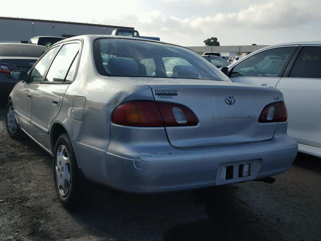 2T1BR18E8YC309320 - 2000 TOYOTA COROLLA VE SILVER photo 3