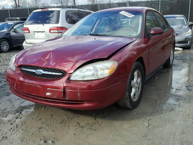 1FAFP53U63G139567 - 2003 FORD TAURUS SE RED photo 2