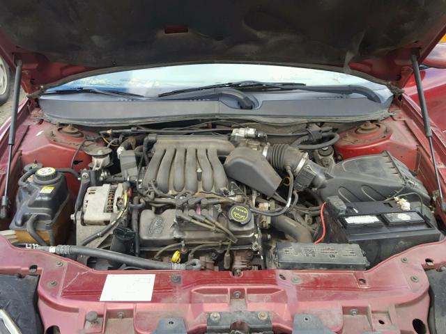 1FAFP53U63G139567 - 2003 FORD TAURUS SE RED photo 7