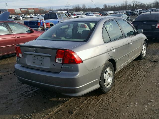 JHMES96614S004101 - 2004 HONDA CIVIC HYBR GRAY photo 4